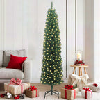 Árbol de Navidad artificial Verde 180 cm PVC, Acero y Plástico