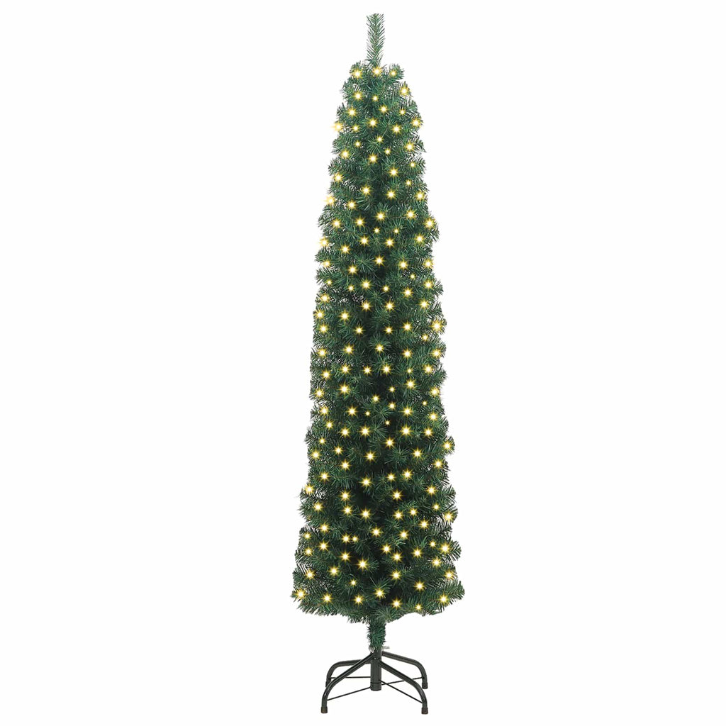 Árbol de Navidad artificial Verde 180 cm PVC, Acero y Plástico