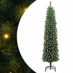 Árbol de Navidad artificial Verde 210 cm PVC, Acero y Plástico