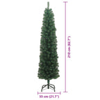 Árbol de Navidad artificial Verde 210 cm PVC, Acero y Plástico