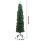 Árbol de Navidad artificial Verde 240 cm PVC, Acero y Plástico