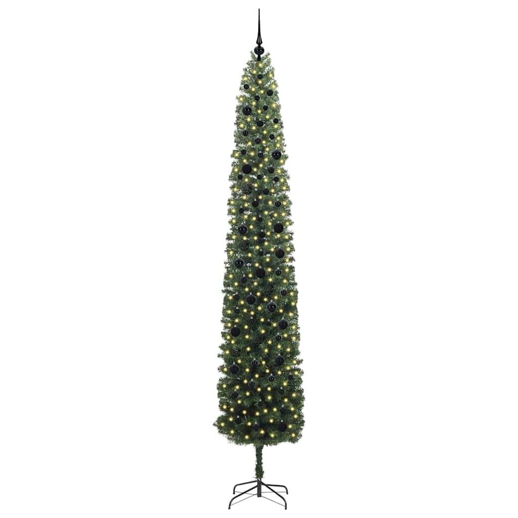 Árbol de Navidad artificial Verde 270 cm PVC, Acero y Plástico