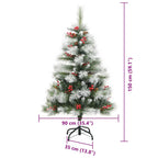 Árbol de Navidad artificial verde y 150 cm