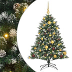 Árbol de Navidad artificial Verde 120 cm PVC, Plástico y Acero