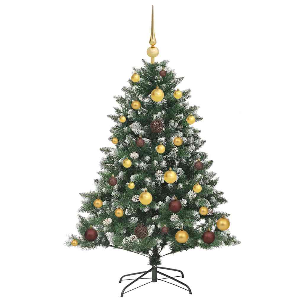 Árbol de Navidad artificial Verde 120 cm PVC, Plástico y Acero