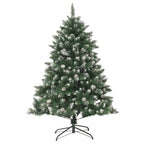 Árbol de Navidad artificial Verde 120 cm PVC, Plástico y Acero