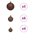 Árbol de Navidad artificial Verde 120 cm PVC, Plástico y Acero