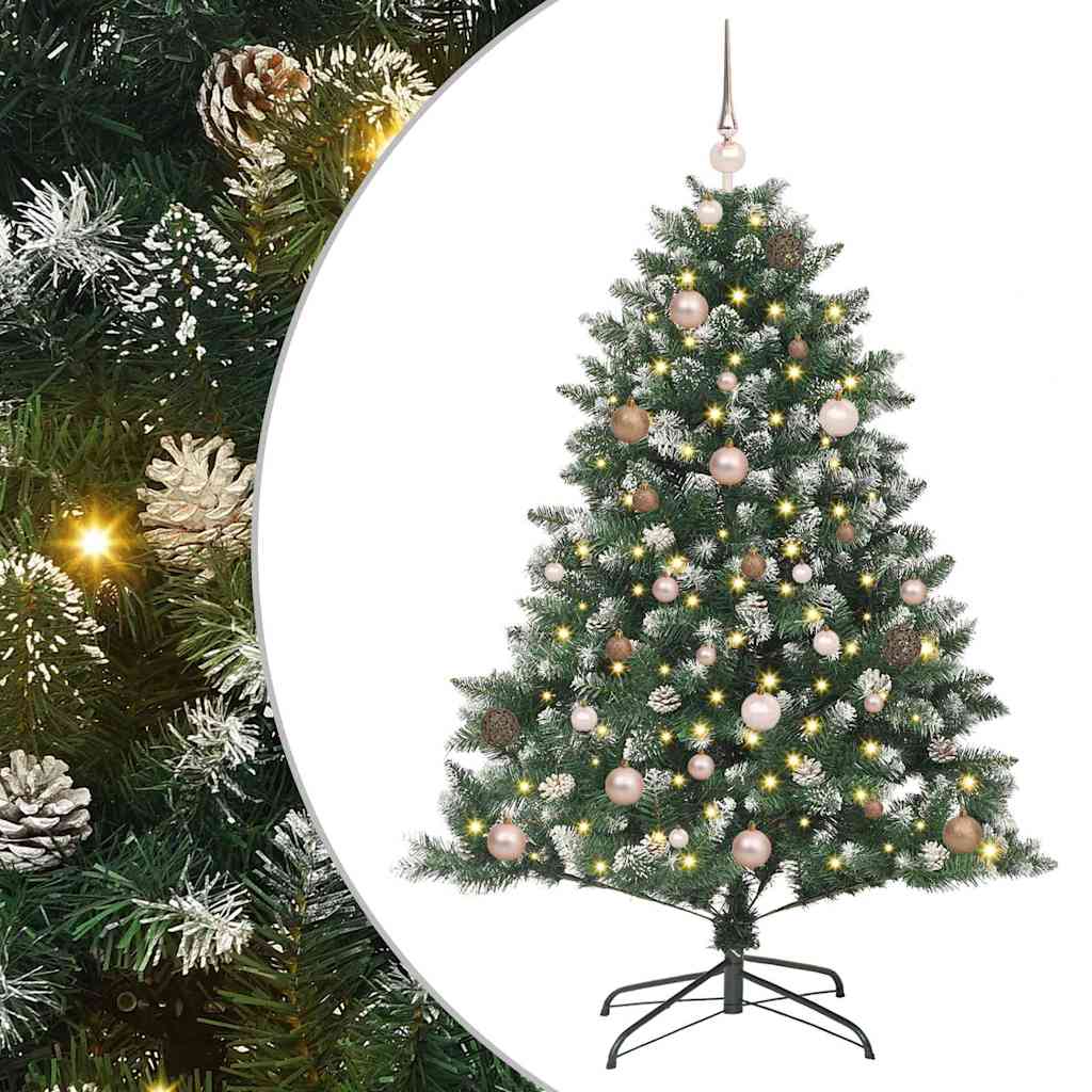 Árbol de Navidad artificial Verde 150 cm PVC, Plástico y Acero