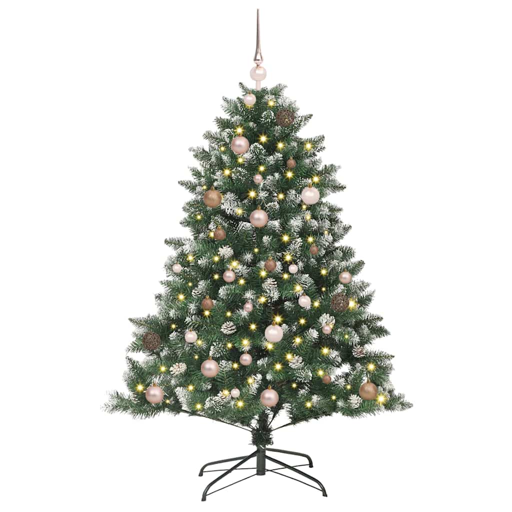 Árbol de Navidad artificial Verde 150 cm PVC, Plástico y Acero