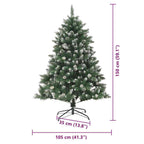 Árbol de Navidad artificial Verde 150 cm PVC, Plástico y Acero