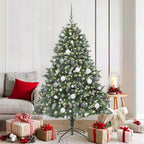 Árbol de Navidad artificial Verde 180 cm PVC, Plástico y Acero