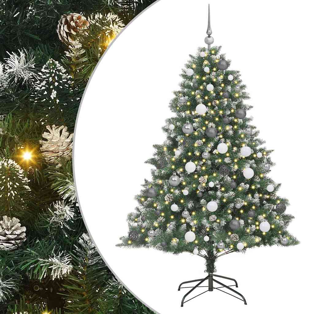 Árbol de Navidad artificial Verde 180 cm PVC, Plástico y Acero