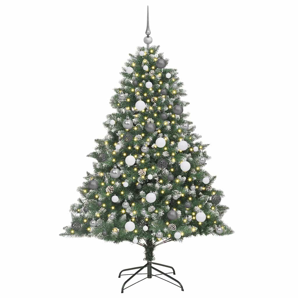 Árbol de Navidad artificial Verde 180 cm PVC, Plástico y Acero