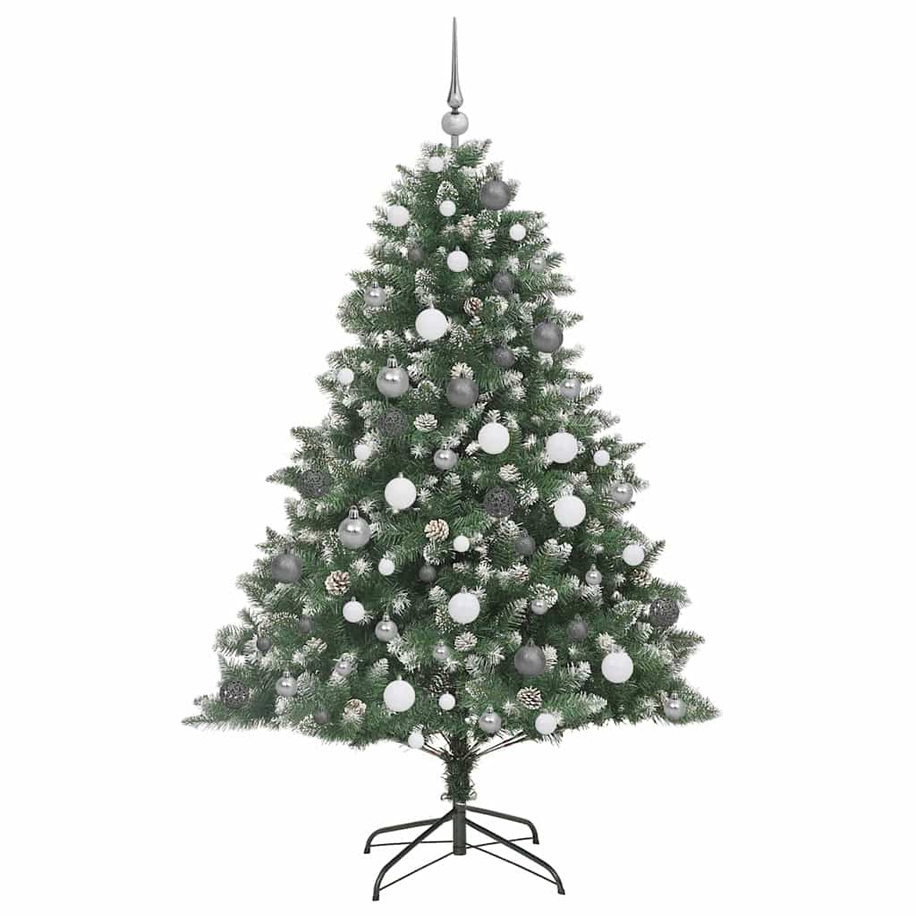 Árbol de Navidad artificial Verde 180 cm PVC, Plástico y Acero