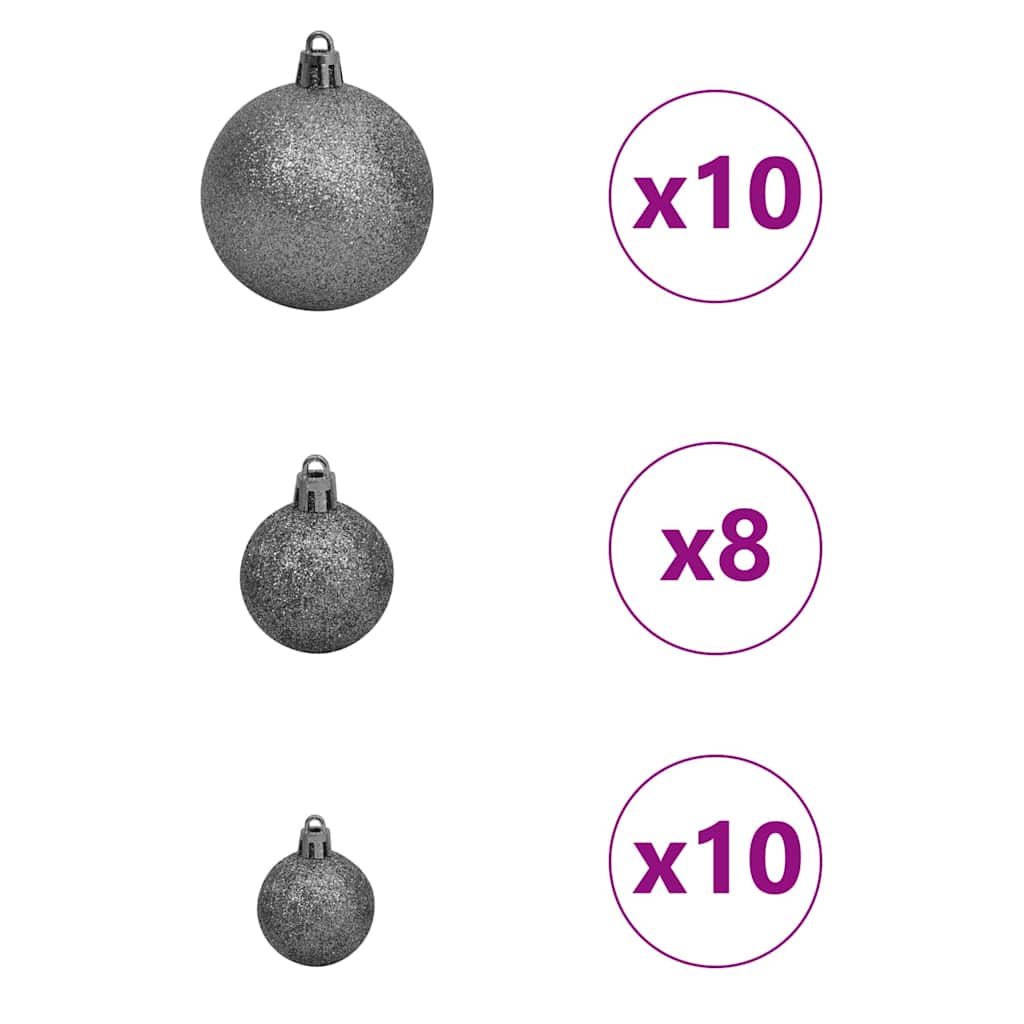 Árbol de Navidad artificial Verde 180 cm PVC, Plástico y Acero