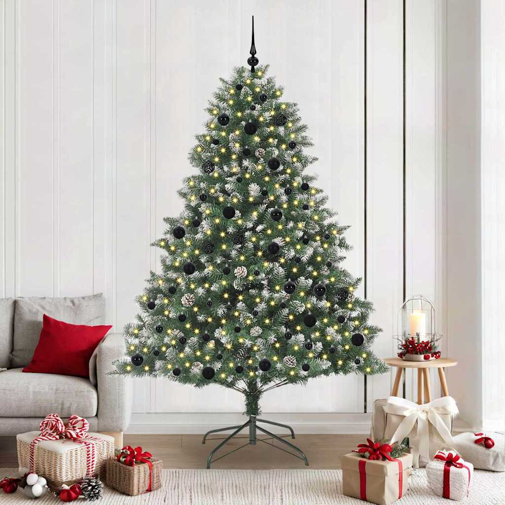 Árbol de Navidad artificial Verde 210 cm PVC, Plástico y Acero