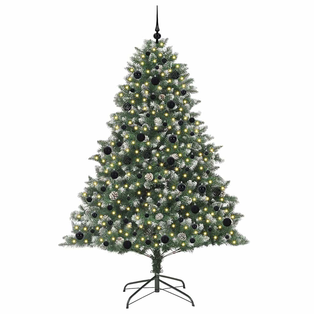 Árbol de Navidad artificial Verde 210 cm PVC, Plástico y Acero