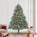 Árbol de Navidad artificial Verde 240 cm PVC, Plástico y Acero