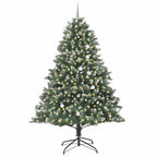 Árbol de Navidad artificial Verde 240 cm PVC, Plástico y Acero
