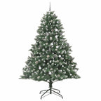 Árbol de Navidad artificial Verde 240 cm PVC, Plástico y Acero