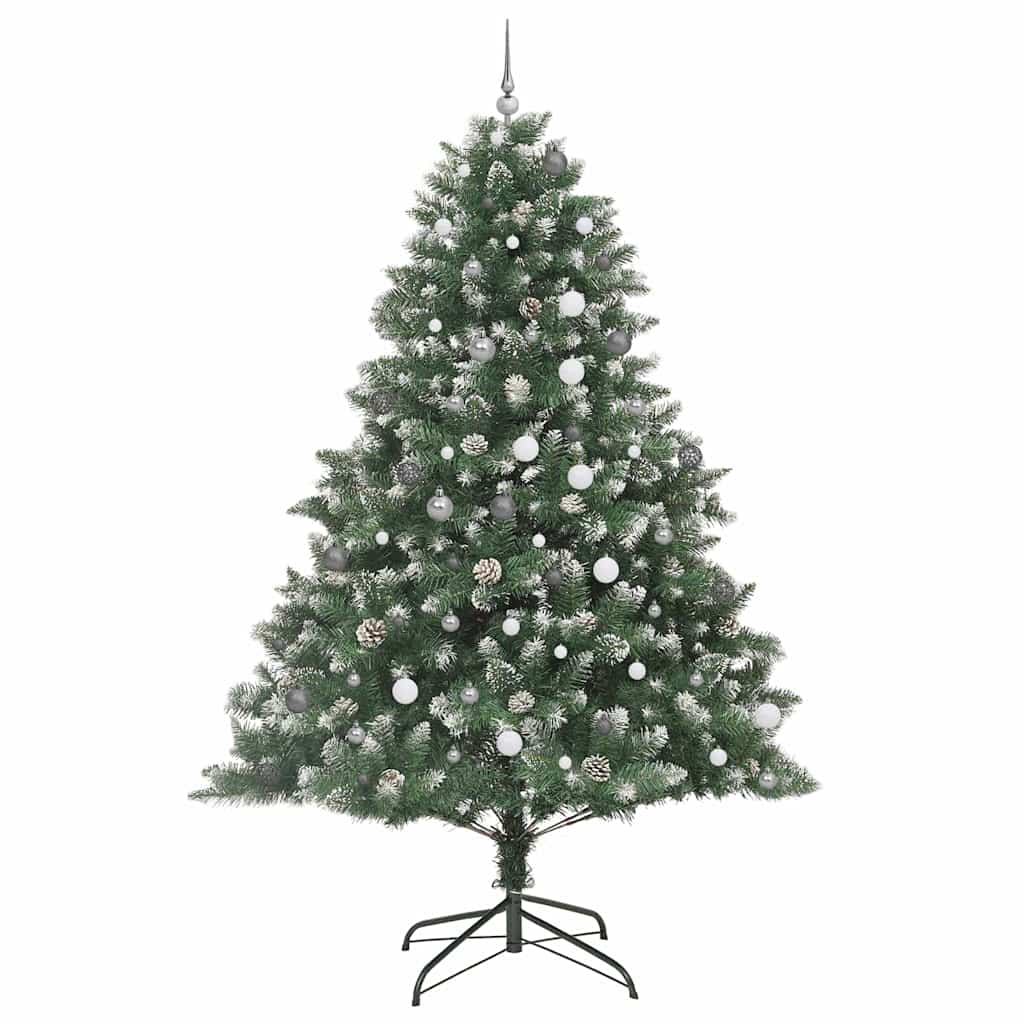 Árbol de Navidad artificial Verde 240 cm PVC, Plástico y Acero