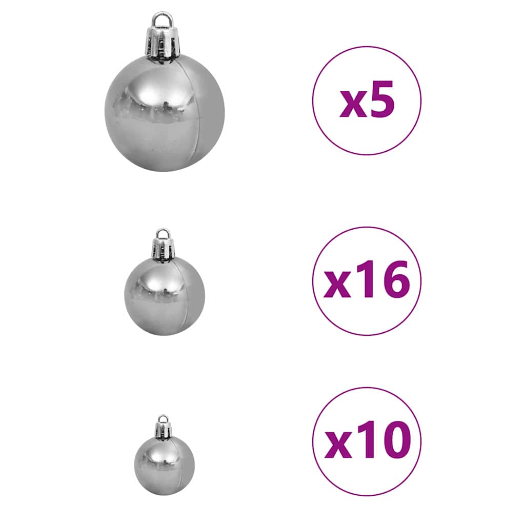 Árbol de Navidad artificial Verde 240 cm PVC, Plástico y Acero