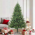 Árbol de Navidad artificial pre-iluminado Verde 180 cm PVC y PE