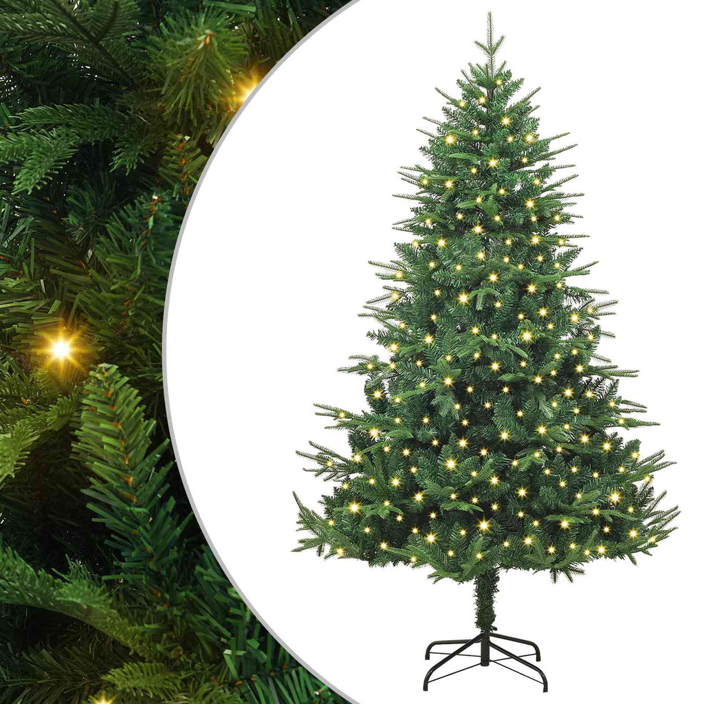 Árbol de Navidad artificial pre-iluminado Verde 180 cm PVC y PE