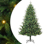 Árbol de Navidad artificial pre-iluminado Verde 180 cm PVC y PE