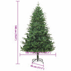 Árbol de Navidad artificial pre-iluminado Verde 180 cm PVC y PE