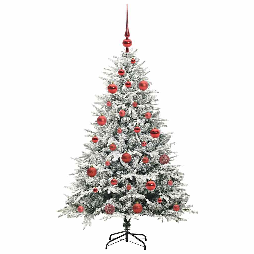 Árbol de Navidad Artificial Pre-iluminado con Juego de Bolas