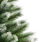 Árbol de Navidad Artificial Plegable con Nieve Esponjosa 150 cm