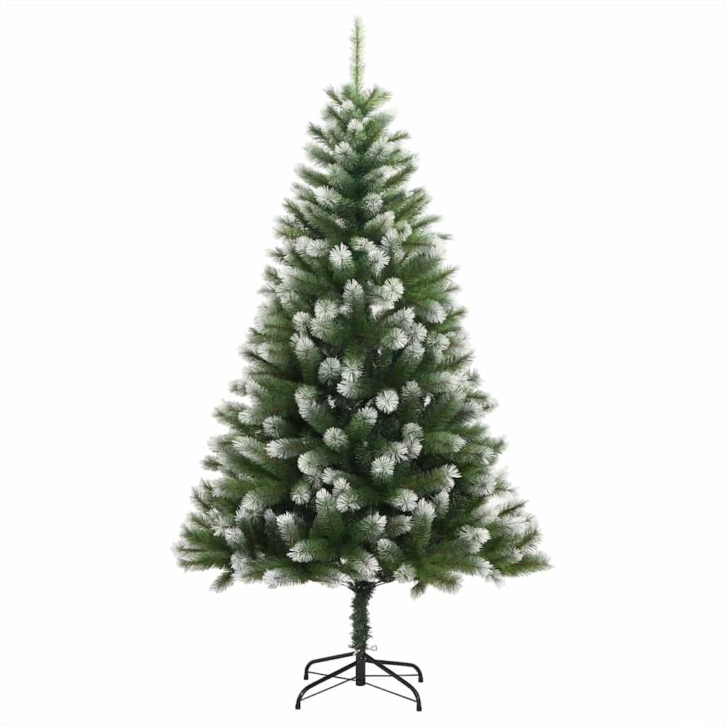 Árbol de Navidad Artificial Plegable con Nieve Esponjosa 150 cm