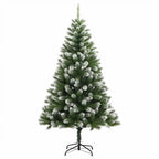 Árbol de Navidad Artificial Plegable con Nieve Esponjosa 150 cm