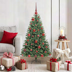 Árbol de Navidad artificial con ramas articuladas Verde 120 cm