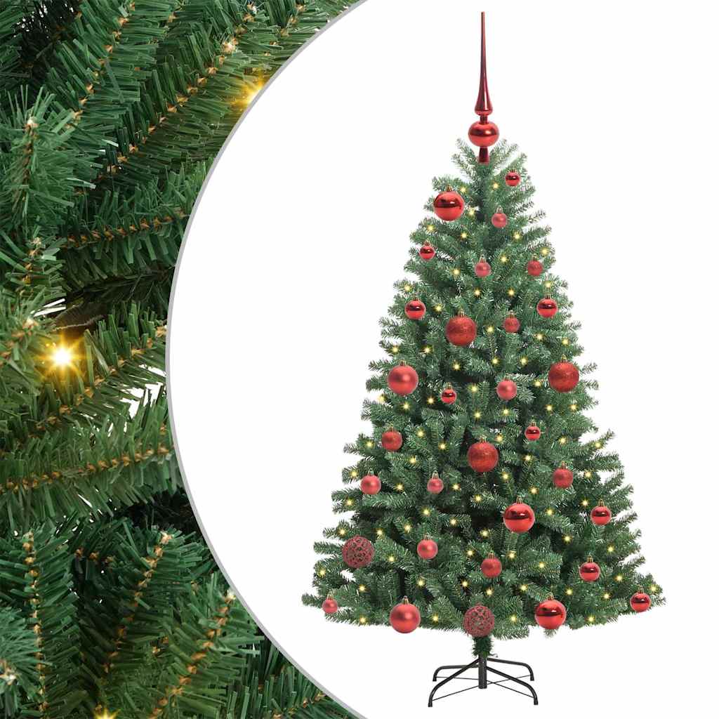 Árbol de Navidad artificial con ramas articuladas Verde 120 cm