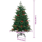 Árbol de Navidad artificial Verde 150 cm PVC, Metal y Plástico