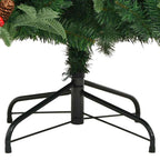 Árbol de Navidad artificial Verde 210 cm PVC, Metal y Plástico