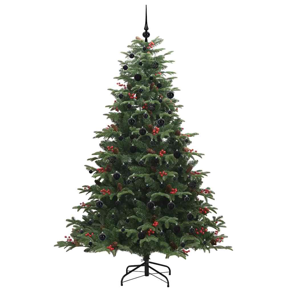 Árbol de Navidad artificial Verde 210 cm PVC, Metal y Plástico