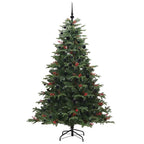 Árbol de Navidad artificial Verde 210 cm PVC, Metal y Plástico