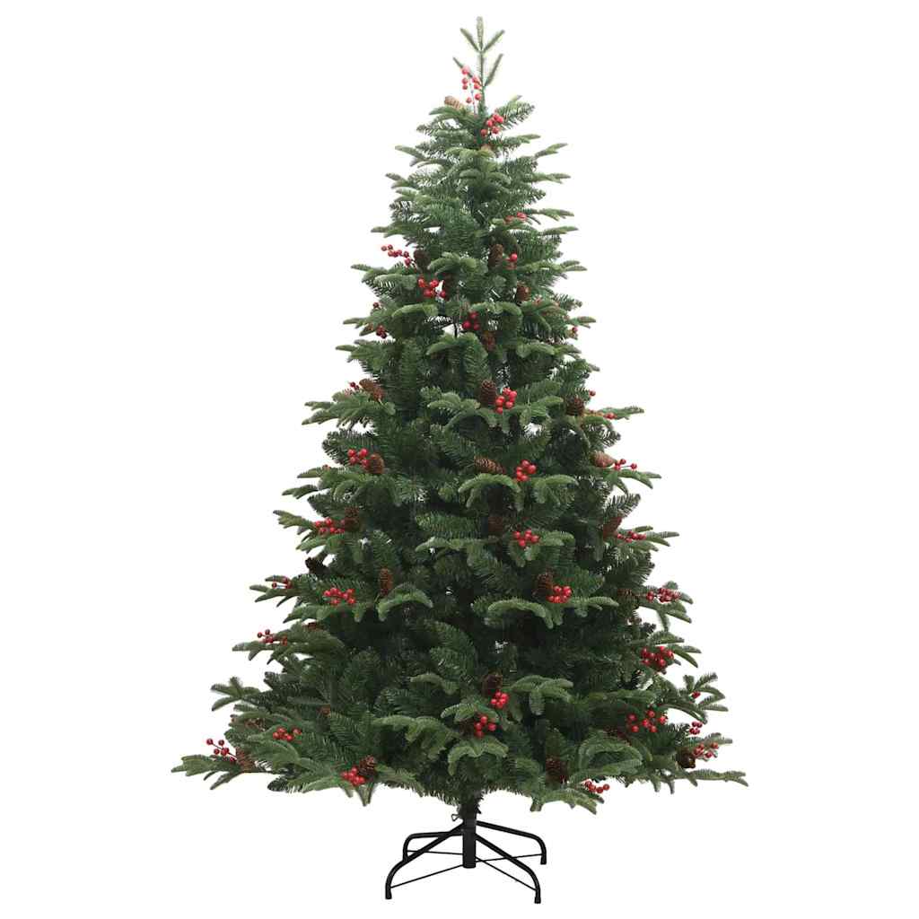 Árbol de Navidad artificial Verde 210 cm PVC, Metal y Plástico