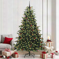 Árbol de Navidad artificial Verde 240 cm PVC, Metal y Plástico