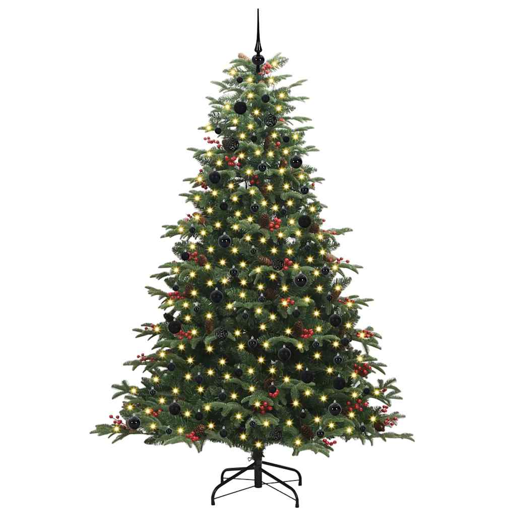 Árbol de Navidad artificial Verde 240 cm PVC, Metal y Plástico