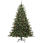 Árbol de Navidad artificial Verde 240 cm PVC, Metal y Plástico