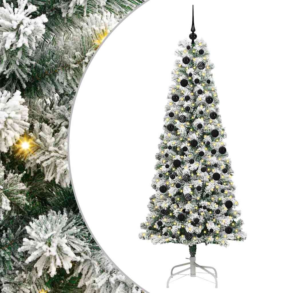 Árbol de Navidad artificial con ramas articuladas 210 cm