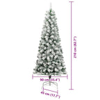 Árbol de Navidad artificial con ramas articuladas 210 cm