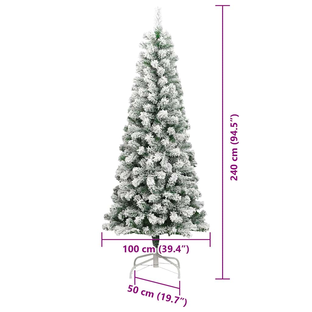 Árbol de Navidad artificial con ramas articuladas 240 cm