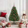 Árbol de Navidad artificial Verde 120 cm PVC y Metal