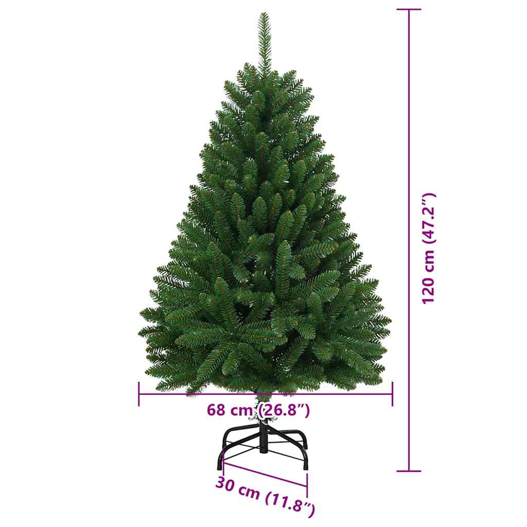 Árbol de Navidad artificial Verde 120 cm PVC y Metal