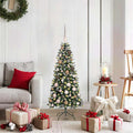 Árbol de Navidad artificial Verde 120 cm PVC, Plástico y Acero